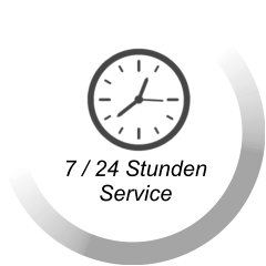 7 / 24 Stunden Service